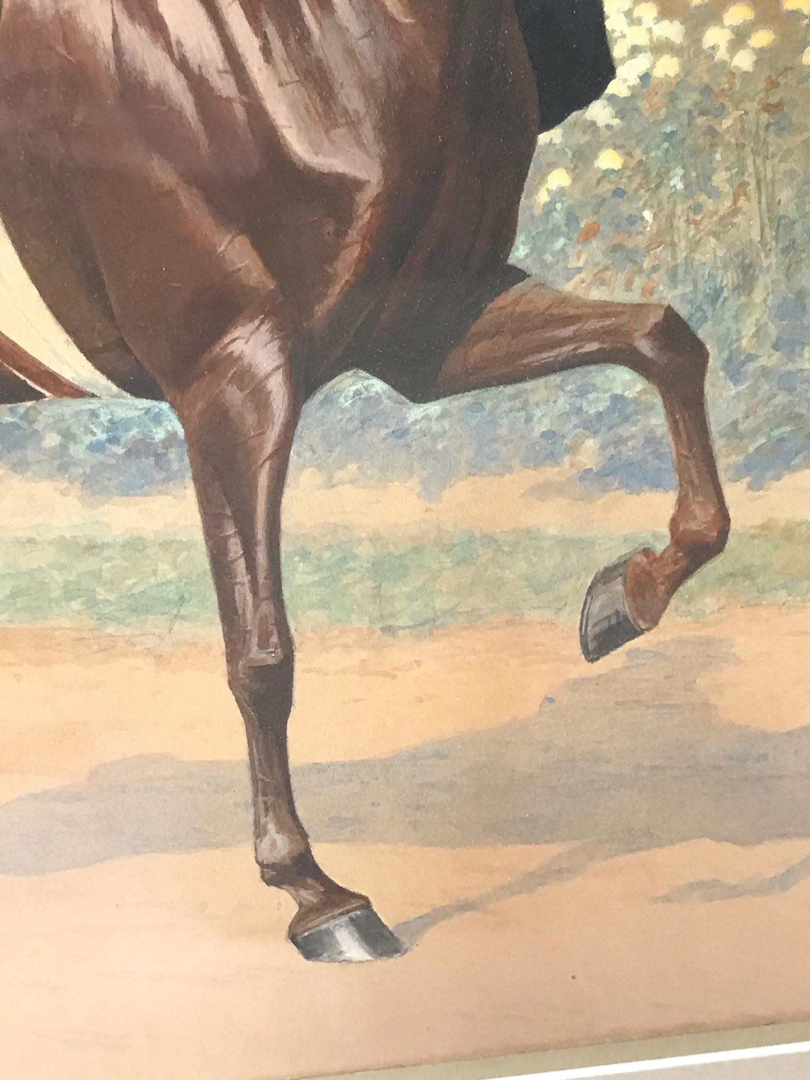 George Ford Morris Fantasy Champion Saddle Mare Watercolor - 8