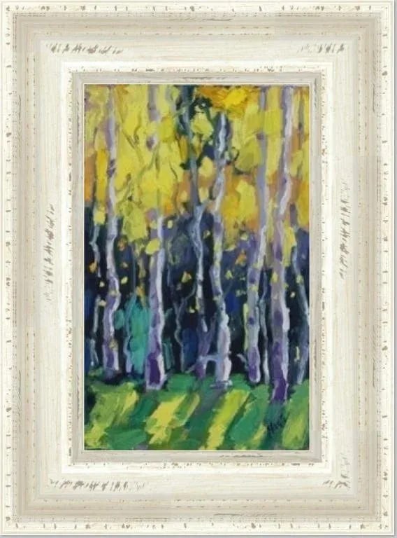 Aspen Glow, Expressionist Oil Painting - 10