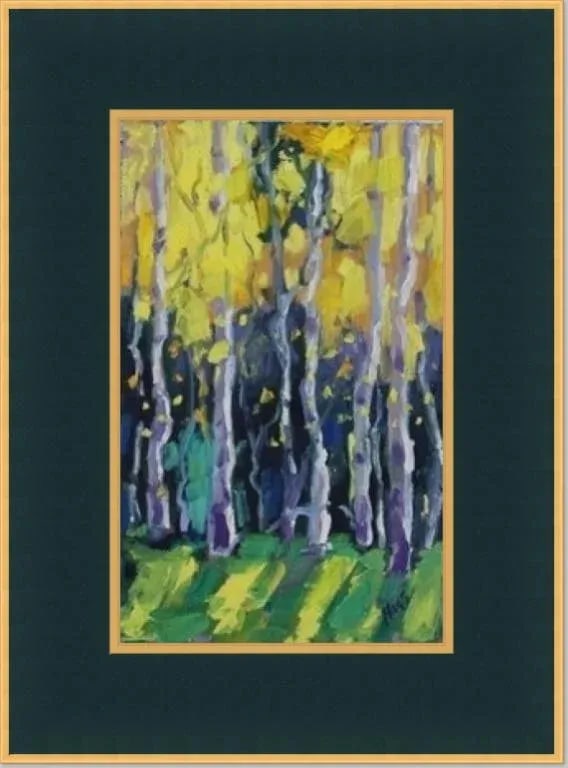 Aspen Glow, Expressionist Oil Painting - 12