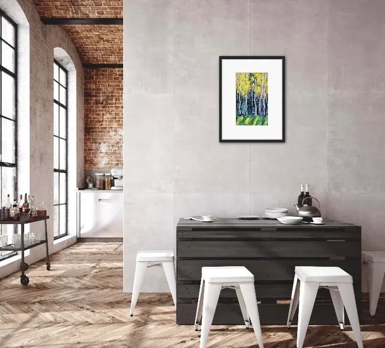 Aspen Glow, Expressionist Oil Painting - 5