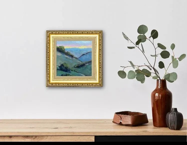 Contemporary Oil Painting - Mt. Diablo Sunset - 3