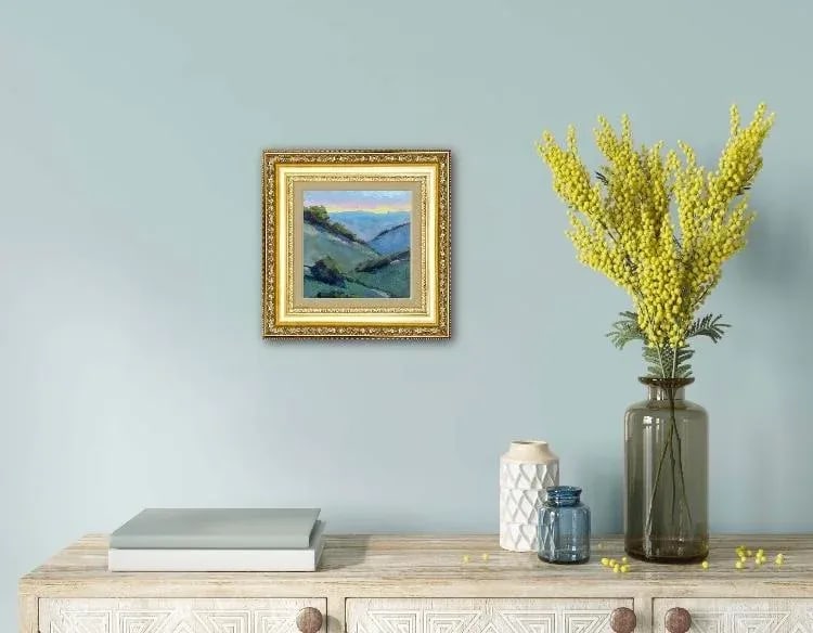 Contemporary Oil Painting - Mt. Diablo Sunset - 4
