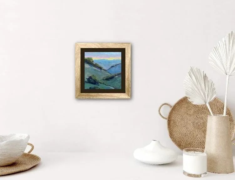 Contemporary Oil Painting - Mt. Diablo Sunset - 6