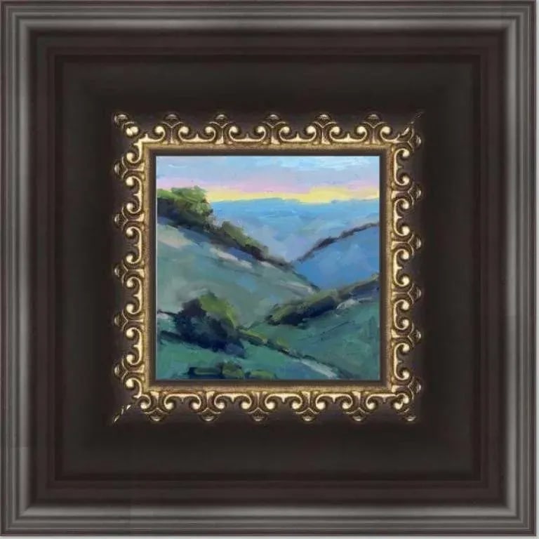 Contemporary Oil Painting - Mt. Diablo Sunset - 9