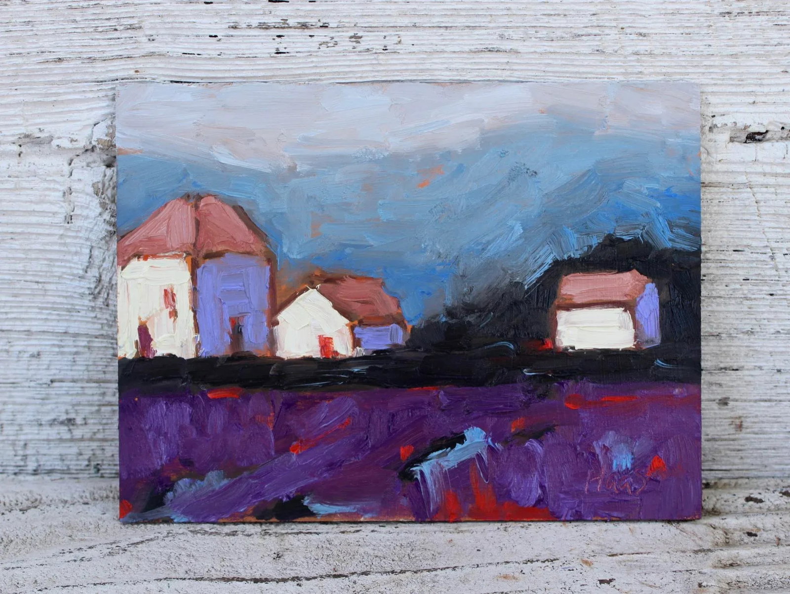 Modern Impressionist Oil Landscape, Afternoon Glow - 5