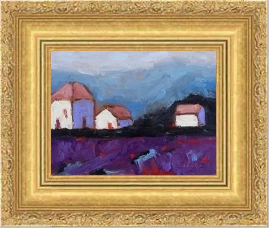 Modern Impressionist Oil Landscape, Afternoon Glow - 6