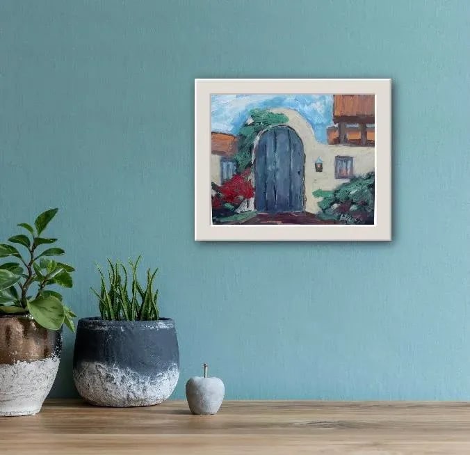 Carmel by the Sea, Garden Door (Original Oil Landscape) - 2