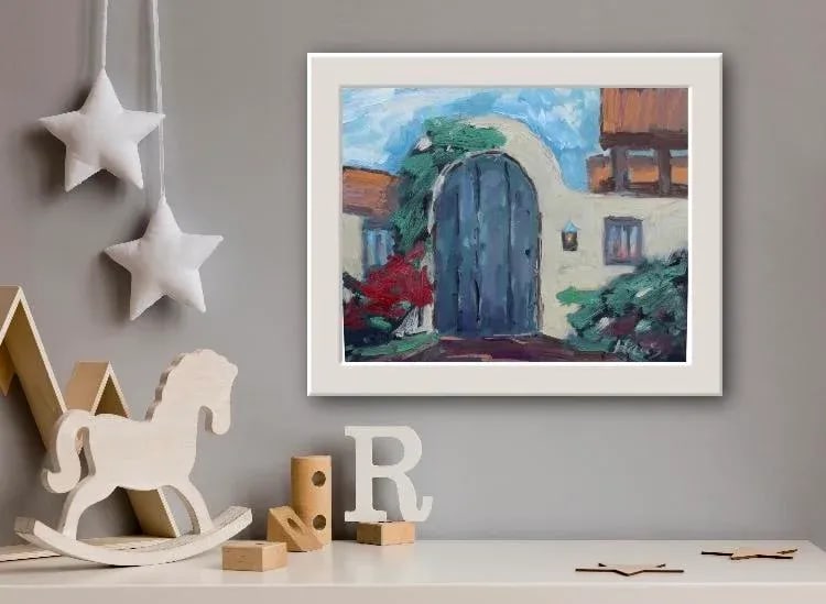 Carmel by the Sea, Garden Door (Original Oil Landscape) - 4