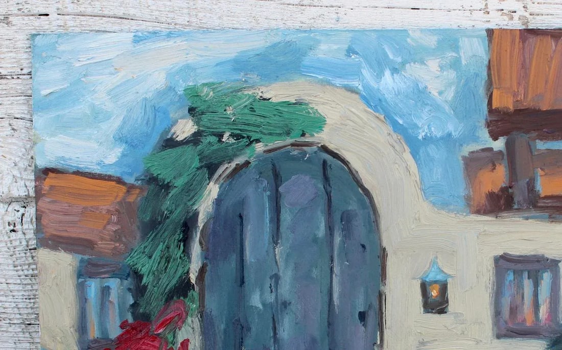 Carmel by the Sea, Garden Door (Original Oil Landscape) - 5