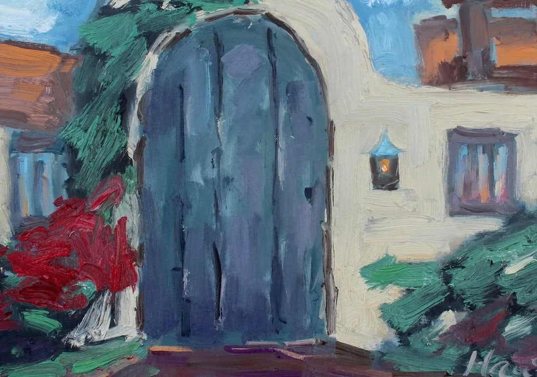 Carmel by the Sea, Garden Door (Original Oil Landscape) - 7