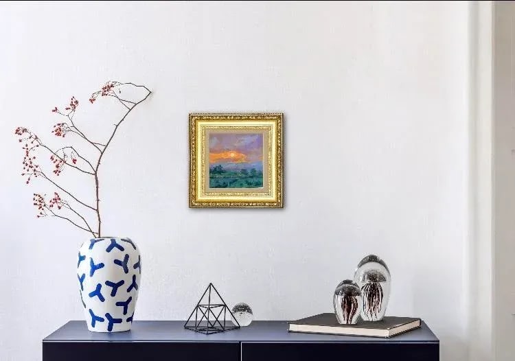 Contemporary Sunset Oil Painting - 3