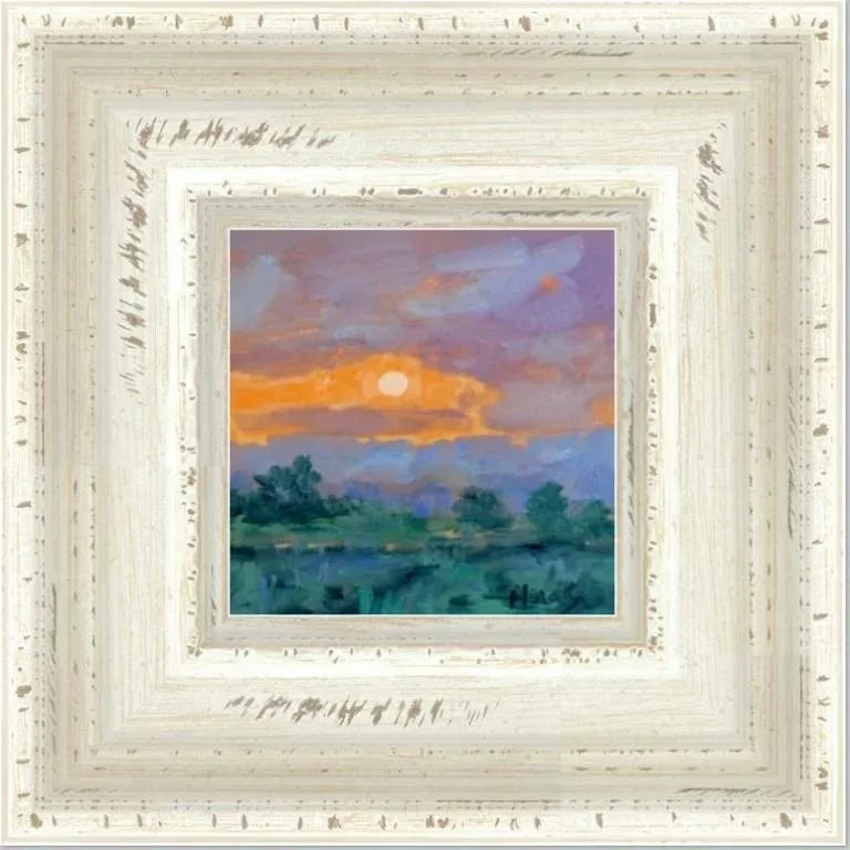 Contemporary Sunset Oil Painting - 5