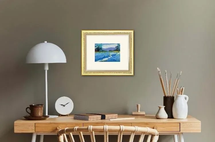 Contemporary Impressionist Painting, Bluebonnet Field - 2