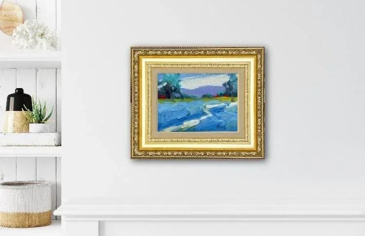 Contemporary Impressionist Painting, Bluebonnet Field - 3