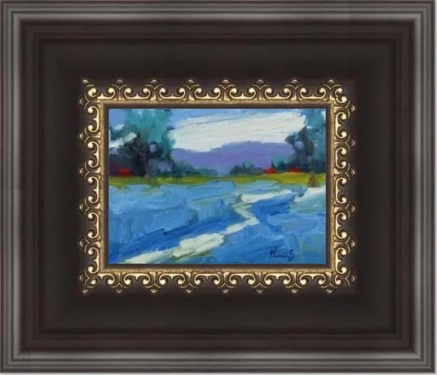 Contemporary Impressionist Painting, Bluebonnet Field - 7