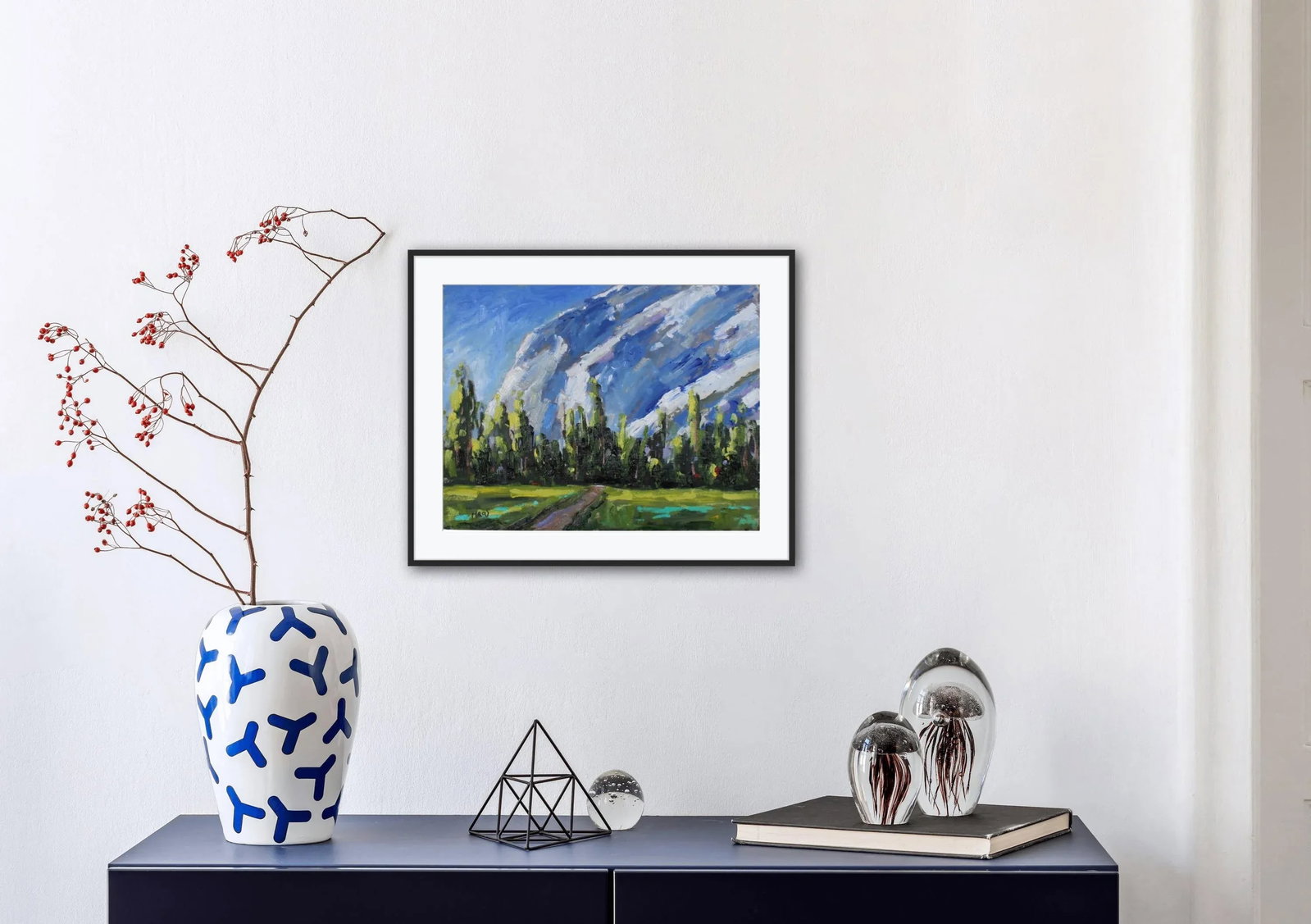 Yosemite Landscape (Original Plein Air Oil Painting) - 4