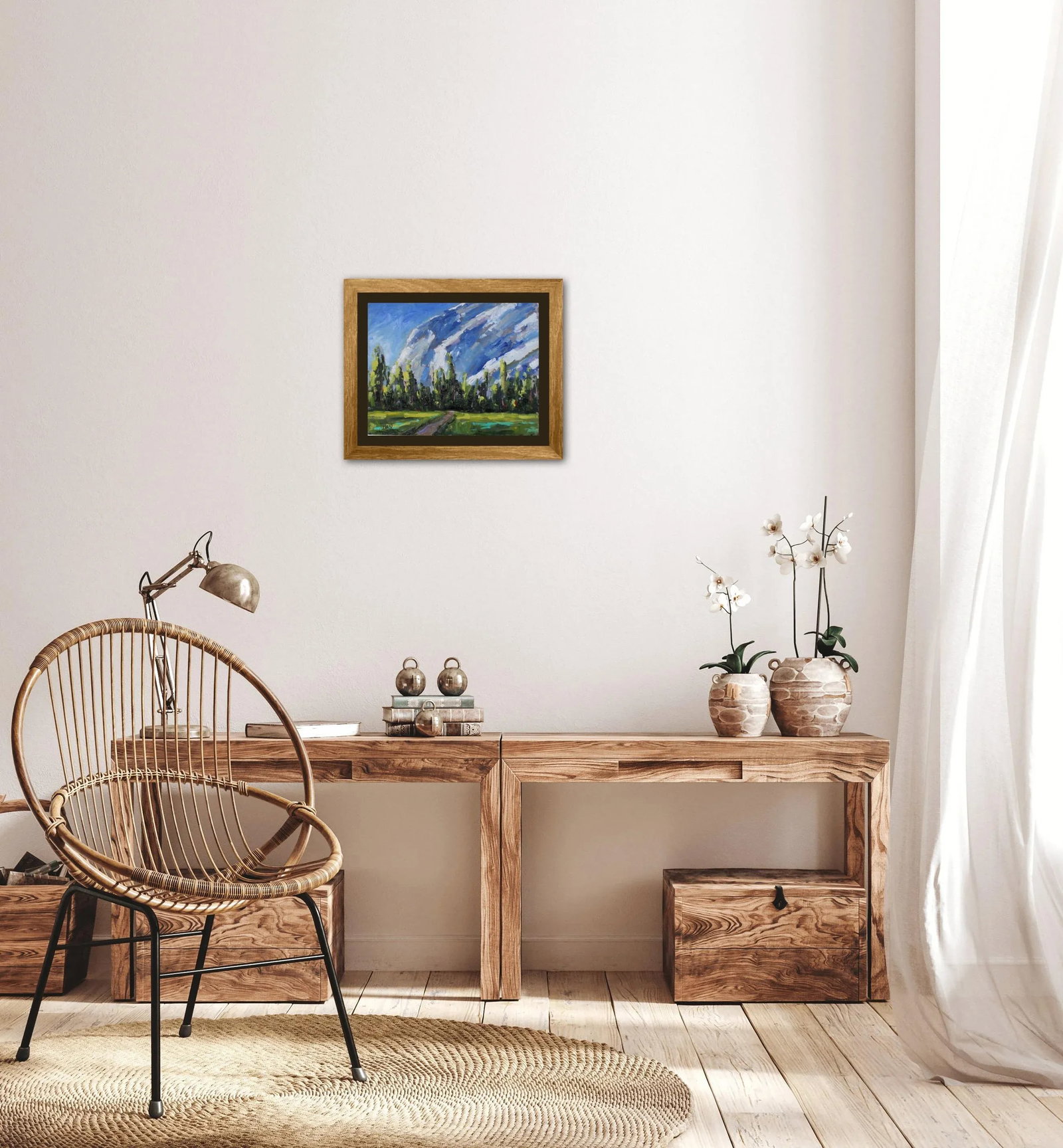Yosemite Landscape (Original Plein Air Oil Painting) - 6