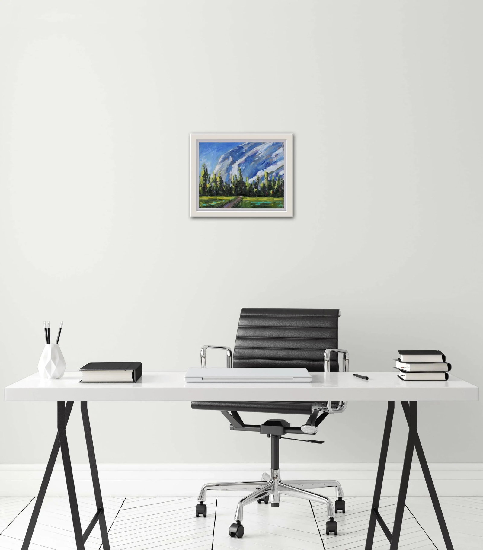 Yosemite Landscape (Original Plein Air Oil Painting) - 8