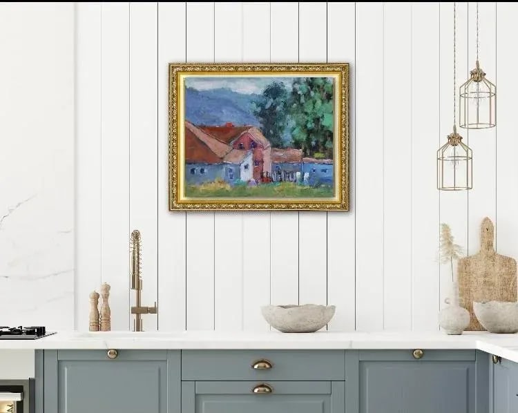Modern Impressionist Painting, Fort Bragg Landscape - 2