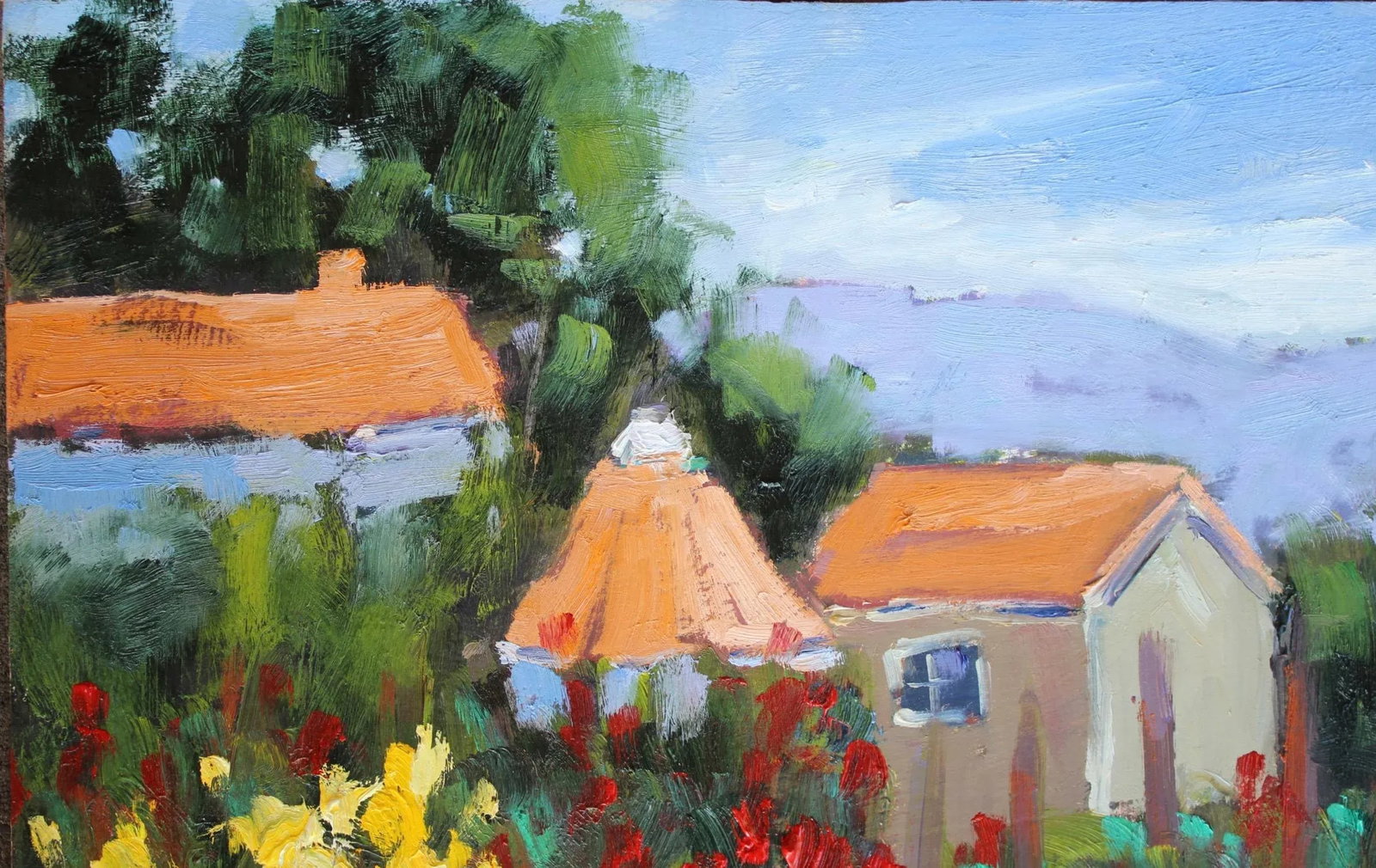 Sonoma Farm, Plein Air Oil Painting Landscape - 3