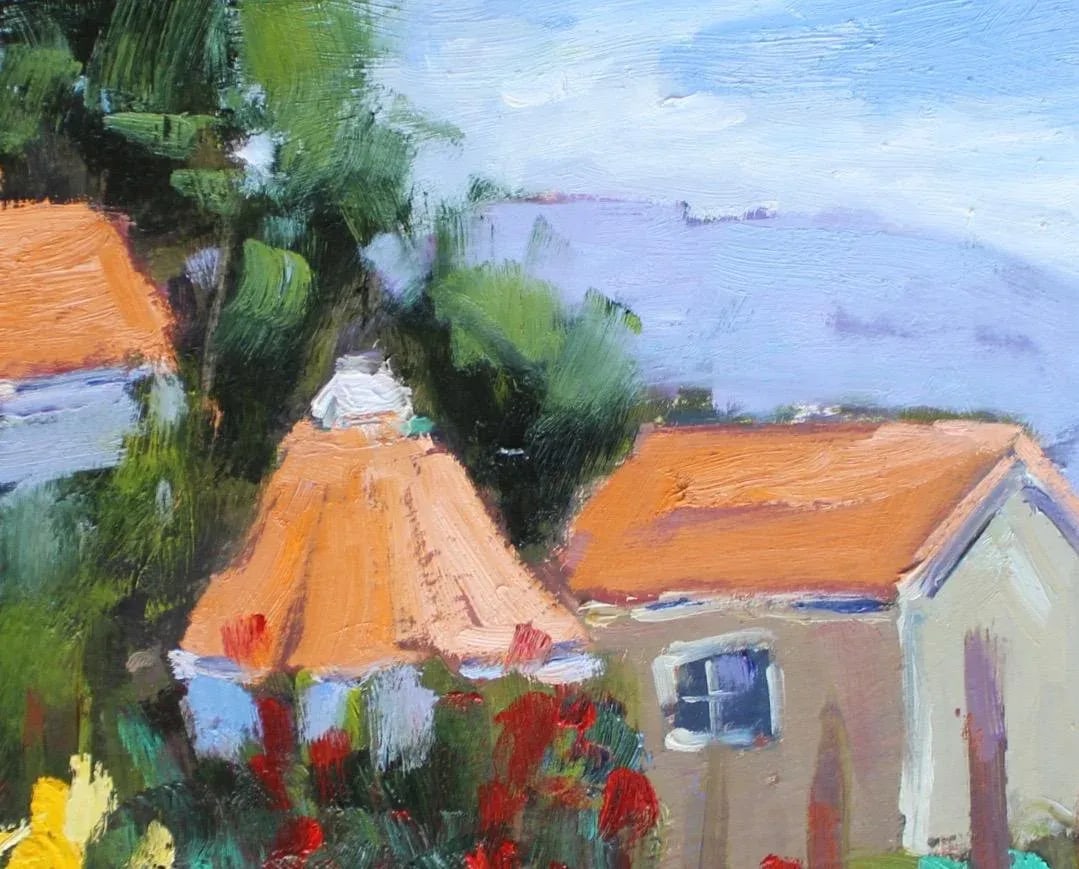 Sonoma Farm, Plein Air Oil Painting Landscape - 6
