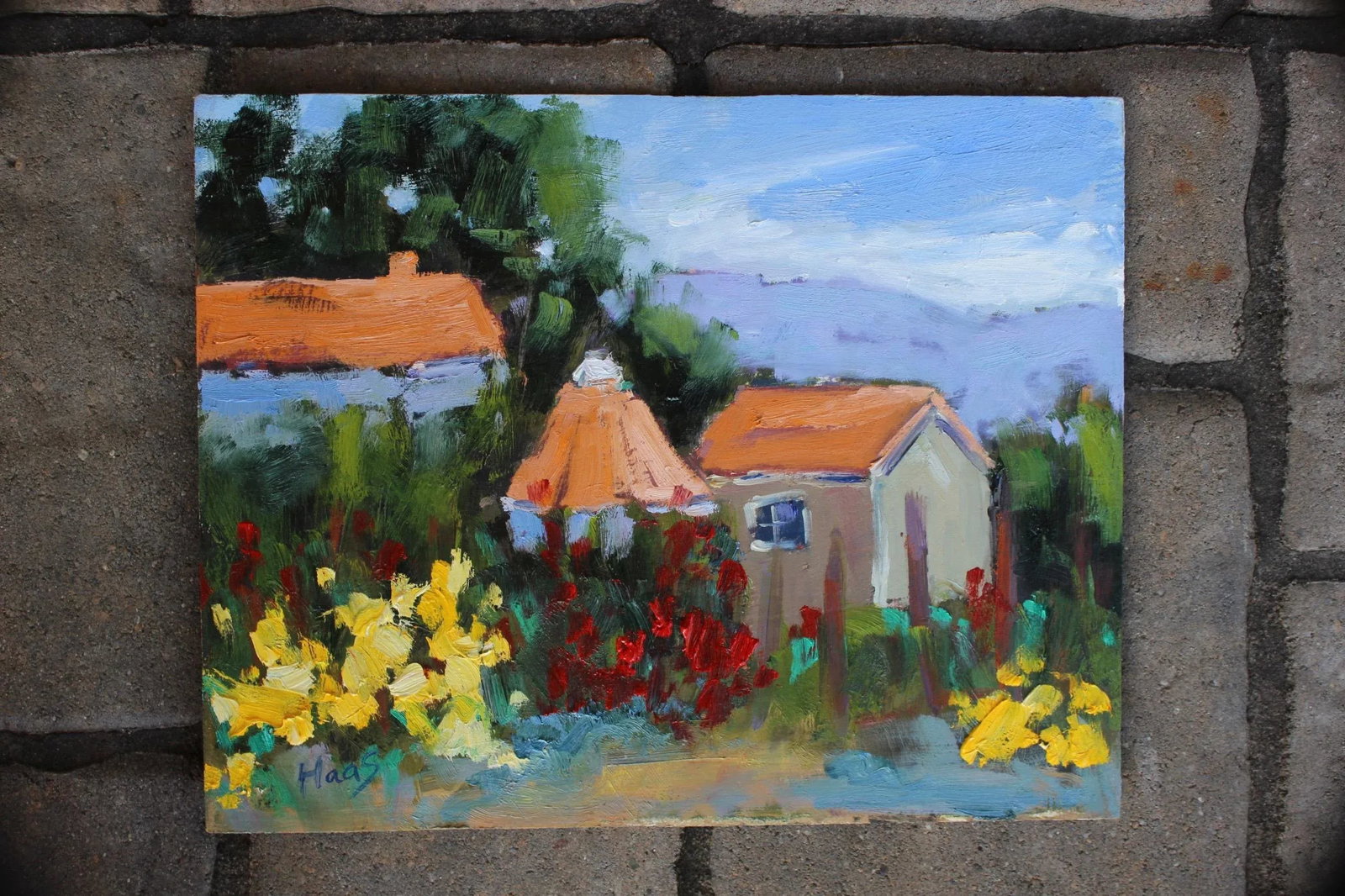 Sonoma Farm, Plein Air Oil Painting Landscape - 7