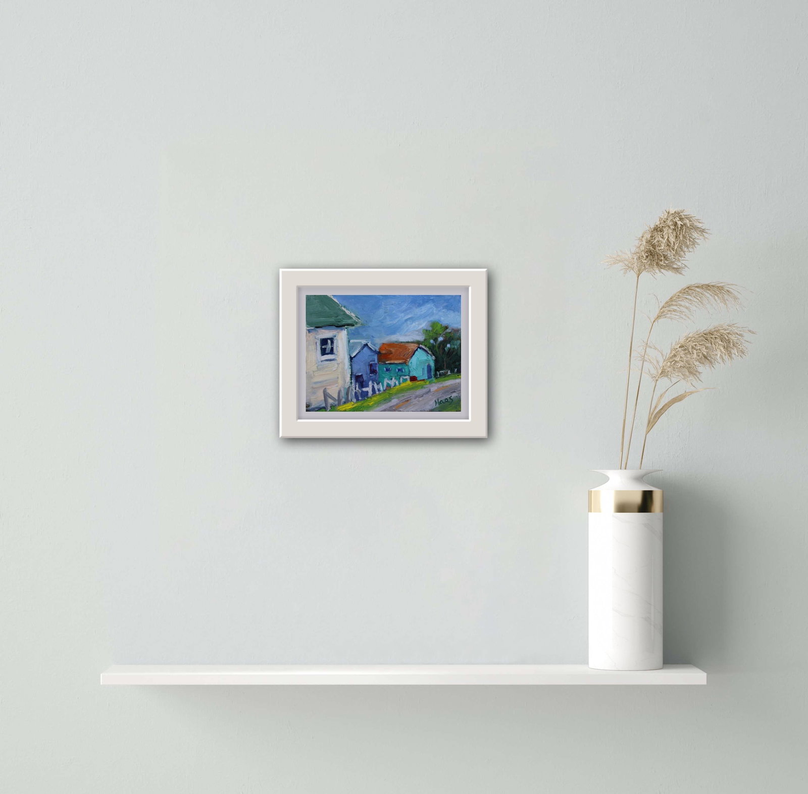 Modern Impressionist Oil Painting, Mendocino Alley - 7