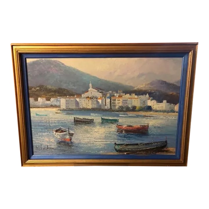 1970s Venetian Seascapes by D.Gardner Painting, Framed: This beautiful painting by D.Gardner is a stunning example of artistry that will add a touch of elegance to any room. The Venetian Seacape is a breathtaking piece that captures the essence of the