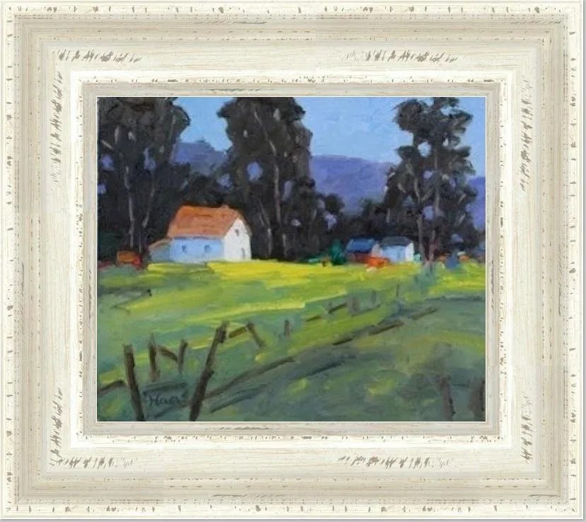 Mendocino Farmhouse, Modern Impressionist Oil - 11