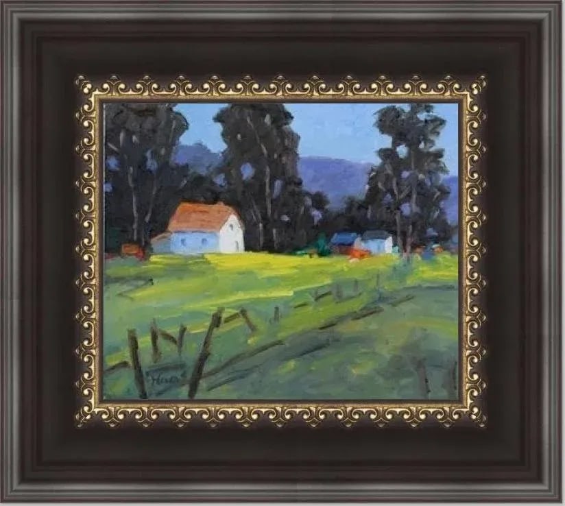 Mendocino Farmhouse, Modern Impressionist Oil - 12
