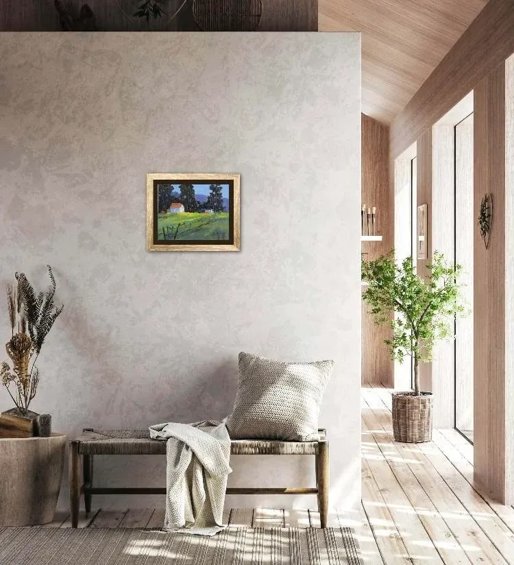 Mendocino Farmhouse, Modern Impressionist Oil - 3
