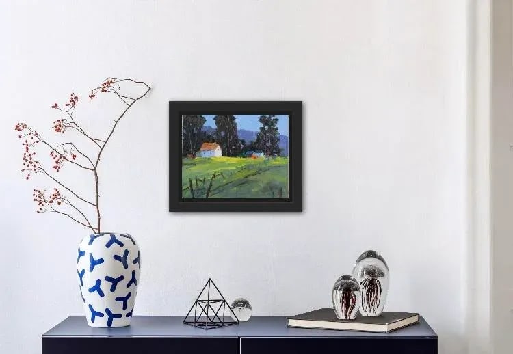 Mendocino Farmhouse, Modern Impressionist Oil - 5