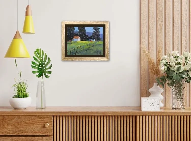 Mendocino Farmhouse, Modern Impressionist Oil - 7