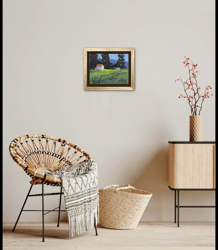 Mendocino Farmhouse, Modern Impressionist Oil - 8