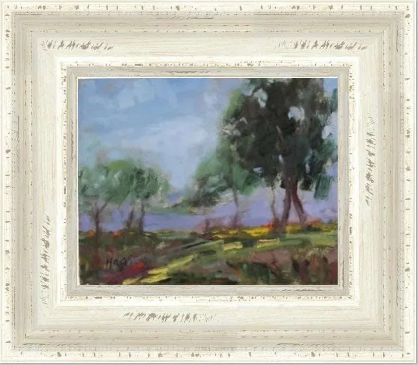 Expressionist Trees Landscape in Oil - 6
