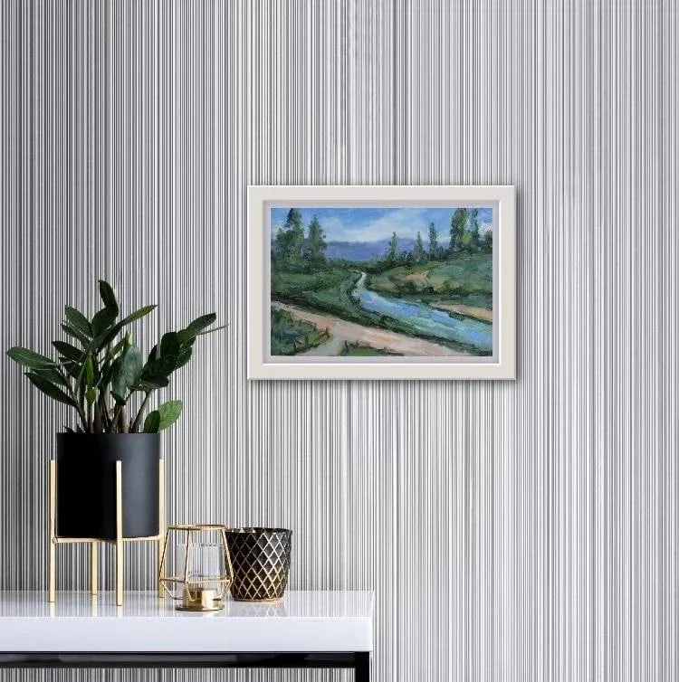Modern Impressionist Landscape Painting - Swimming Hole - 3