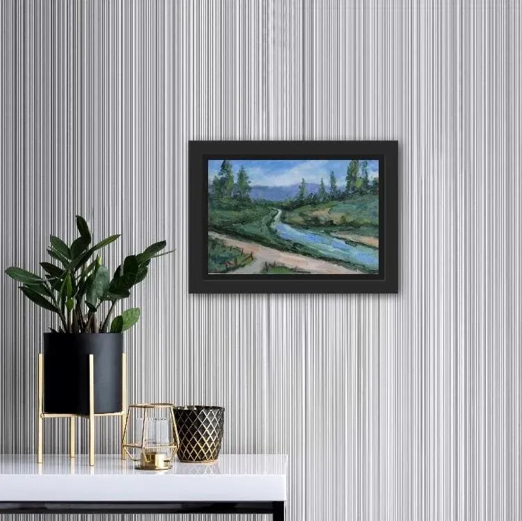 Modern Impressionist Landscape Painting - Swimming Hole - 5