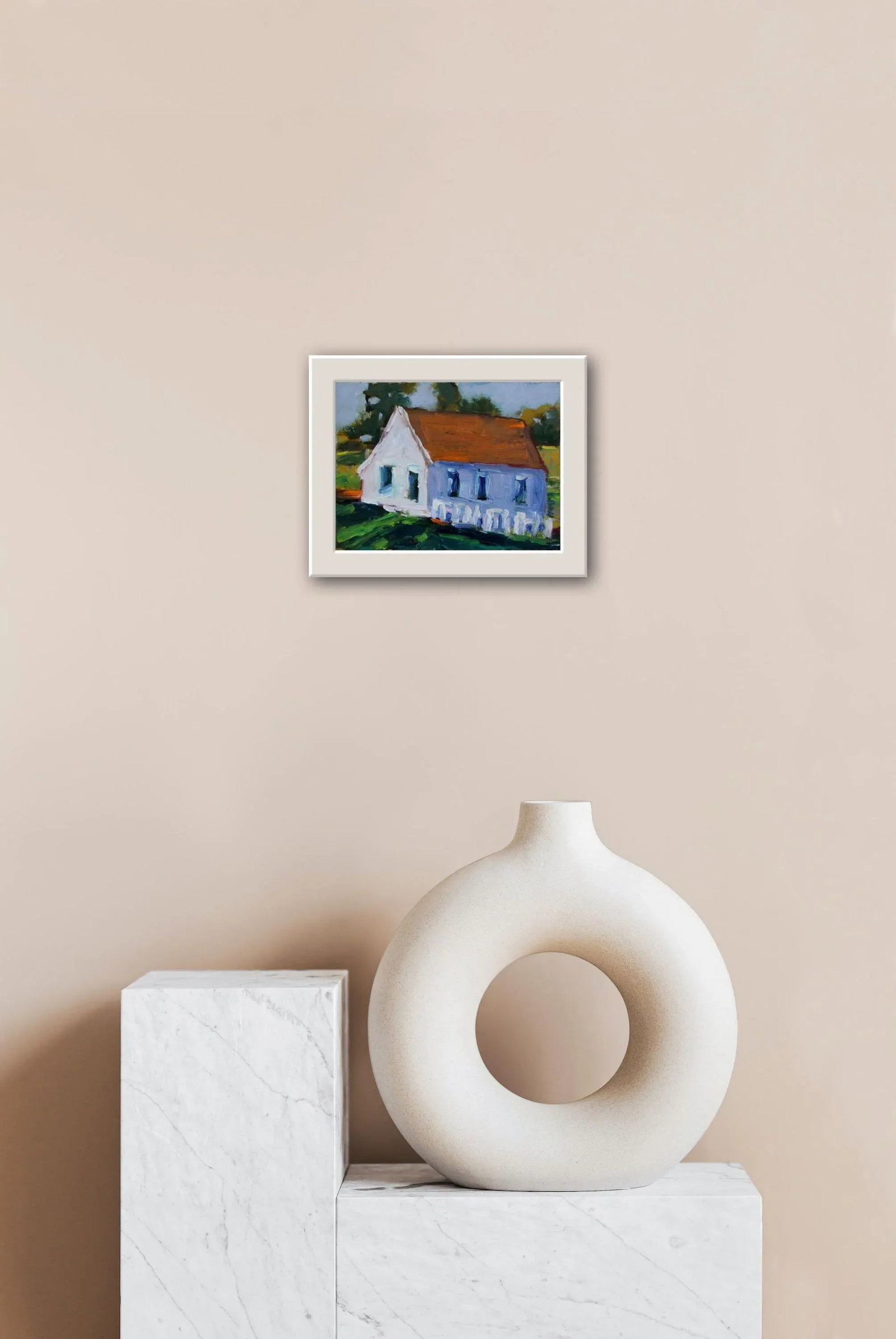 White House, Contemporary Painting in Oil - 2