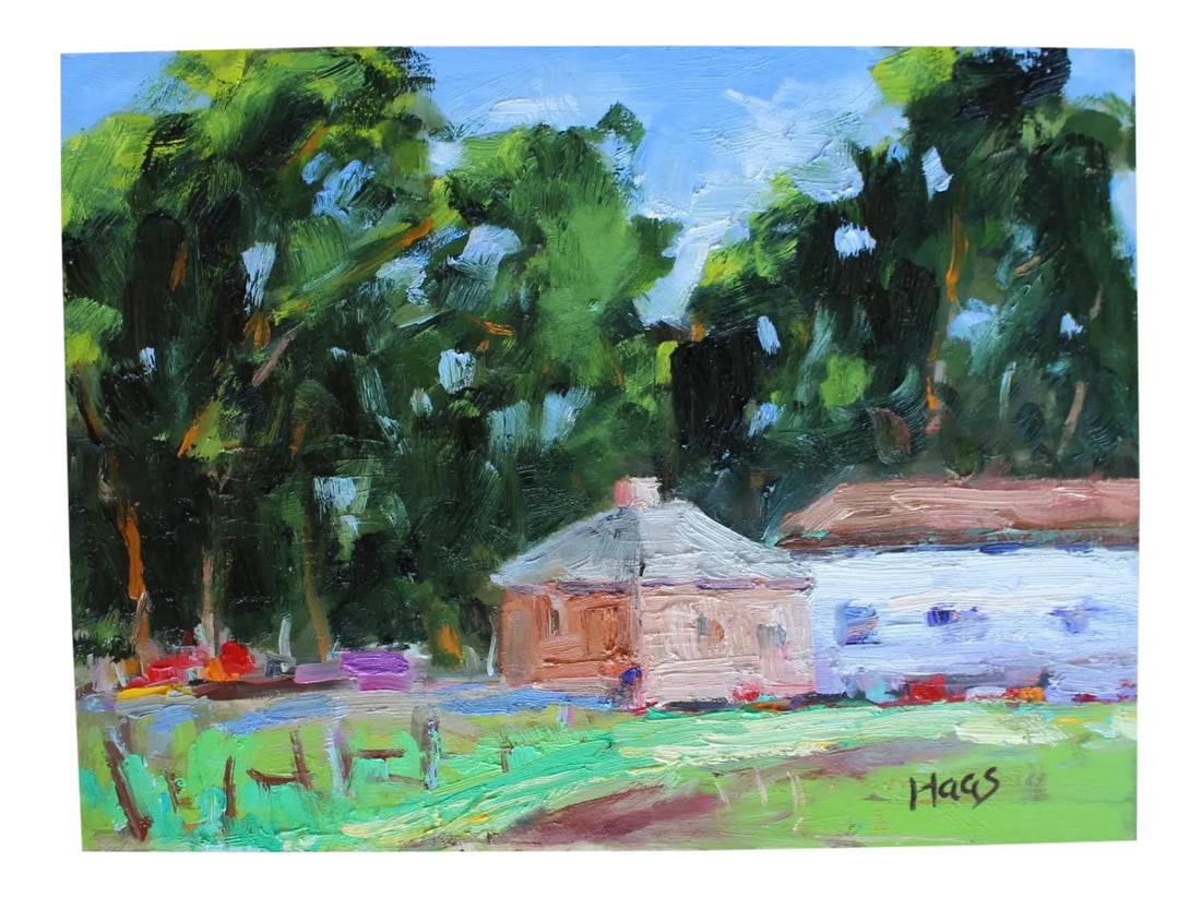 Modern Impressionist Oil Painting, Plein Air California (1 of 5)