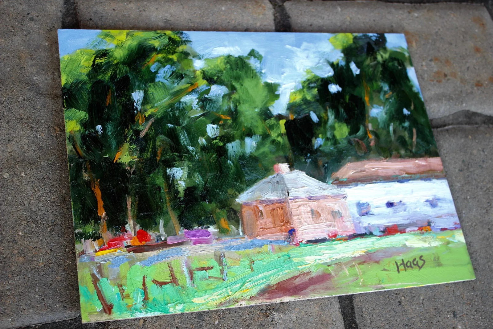 Modern Impressionist Oil Painting, Plein Air California - 2