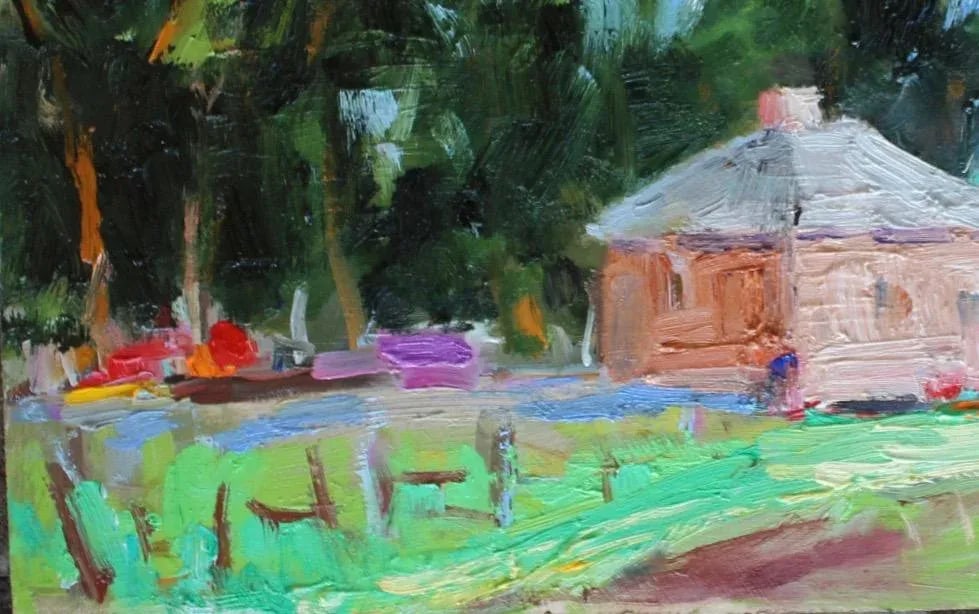 Modern Impressionist Oil Painting, Plein Air California - 4