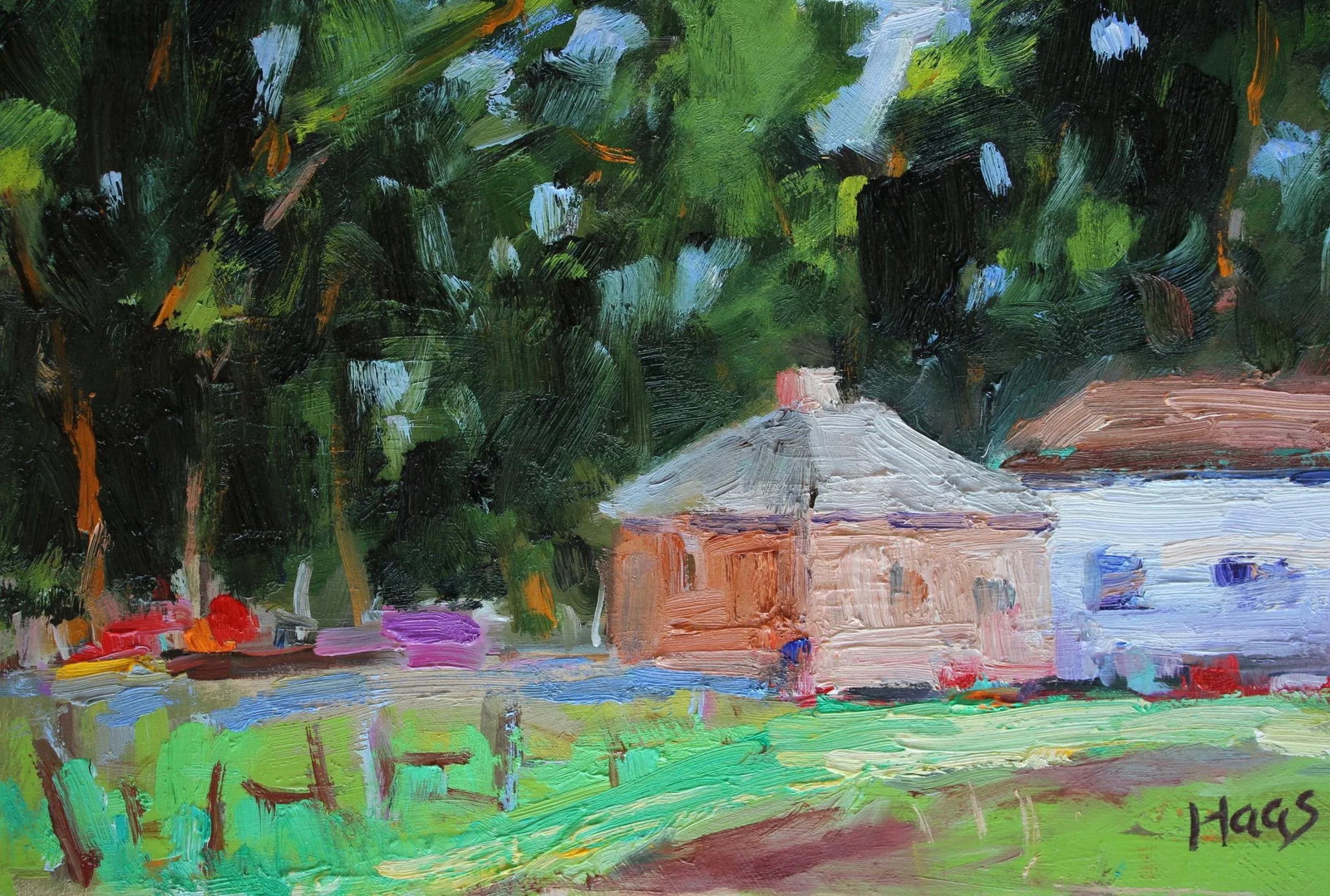 Modern Impressionist Oil Painting, Plein Air California - 5