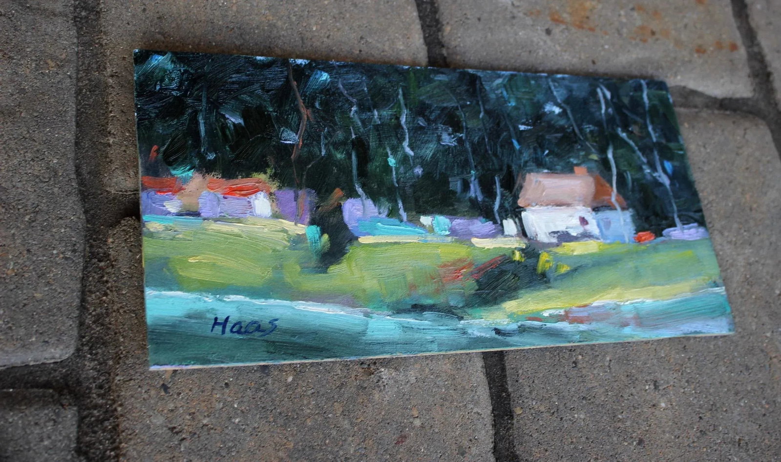 Impressionist Style Cambria Shoreline Original Oil Landscape - 2