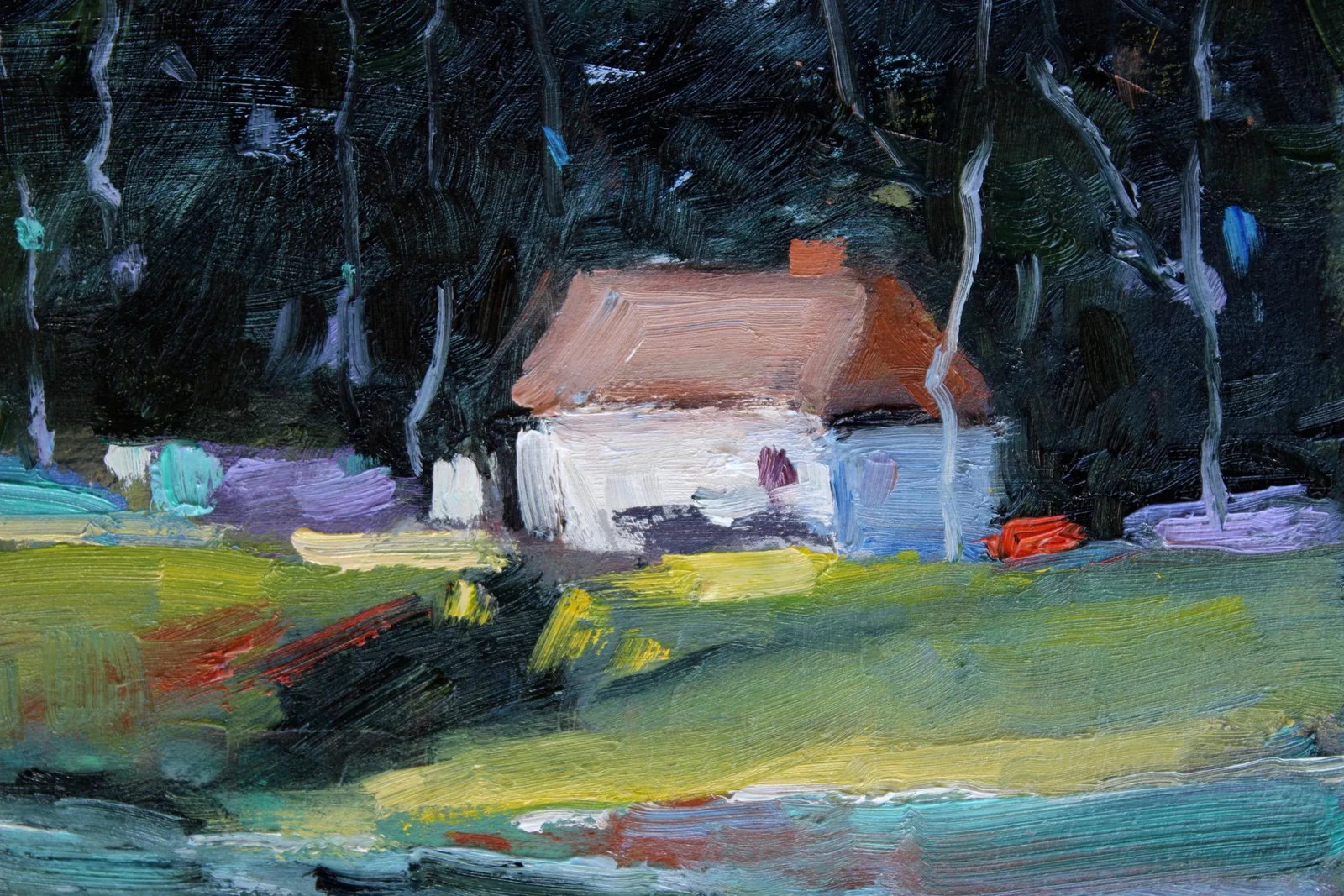 Impressionist Style Cambria Shoreline Original Oil Landscape - 5