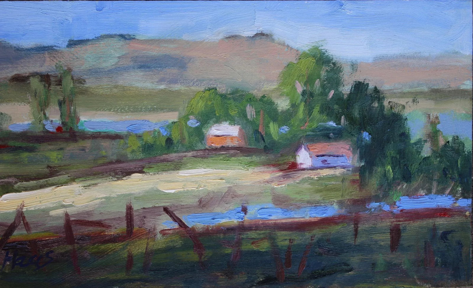 Modern Impressionist Plein Air California, Original Oil Painting - 3
