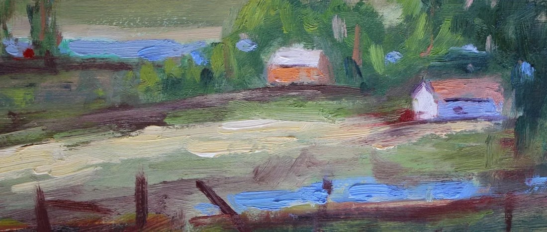 Modern Impressionist Plein Air California, Original Oil Painting - 6