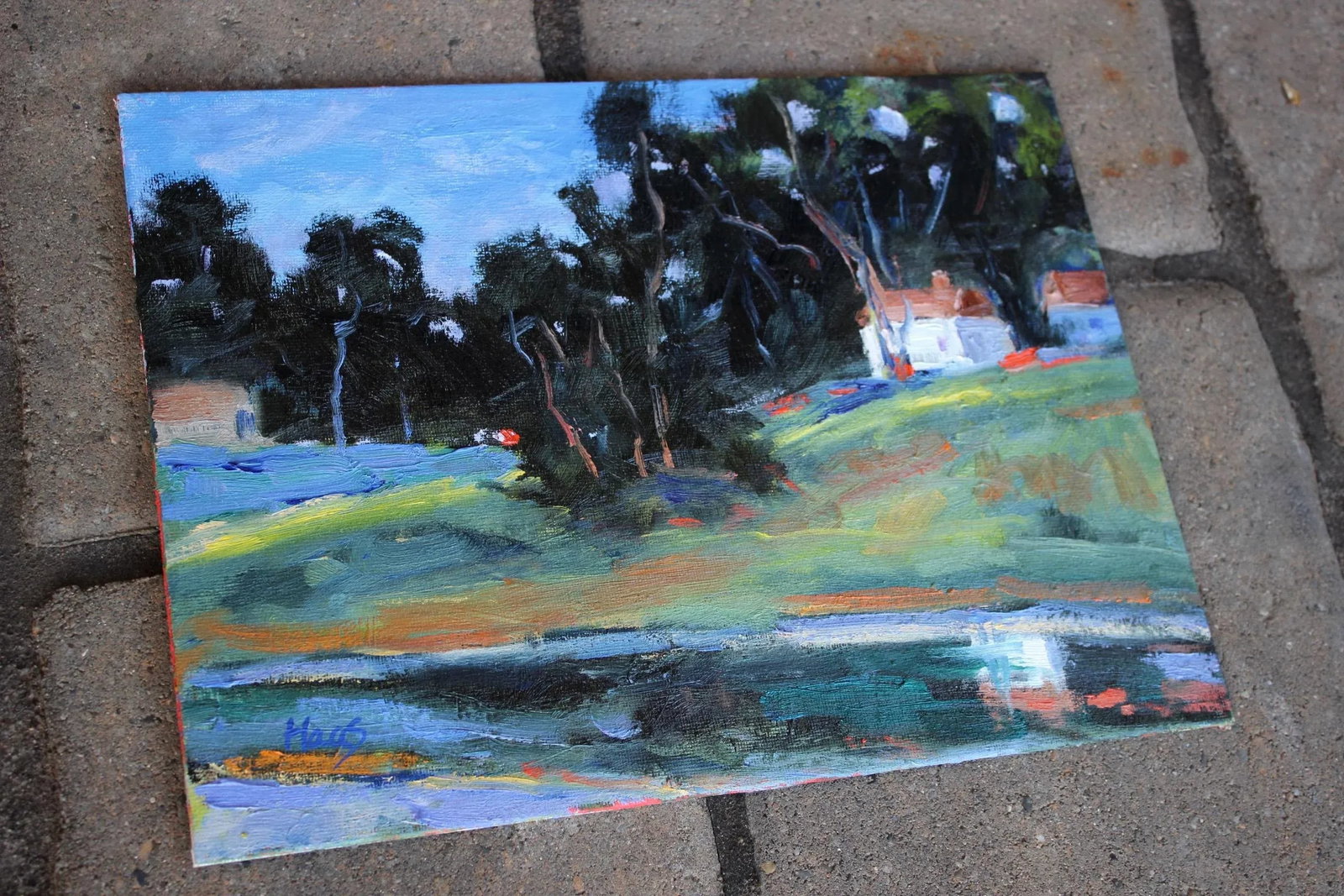 Coastal Cambria, Original Oil Painting, Landscape Plein Air - 2