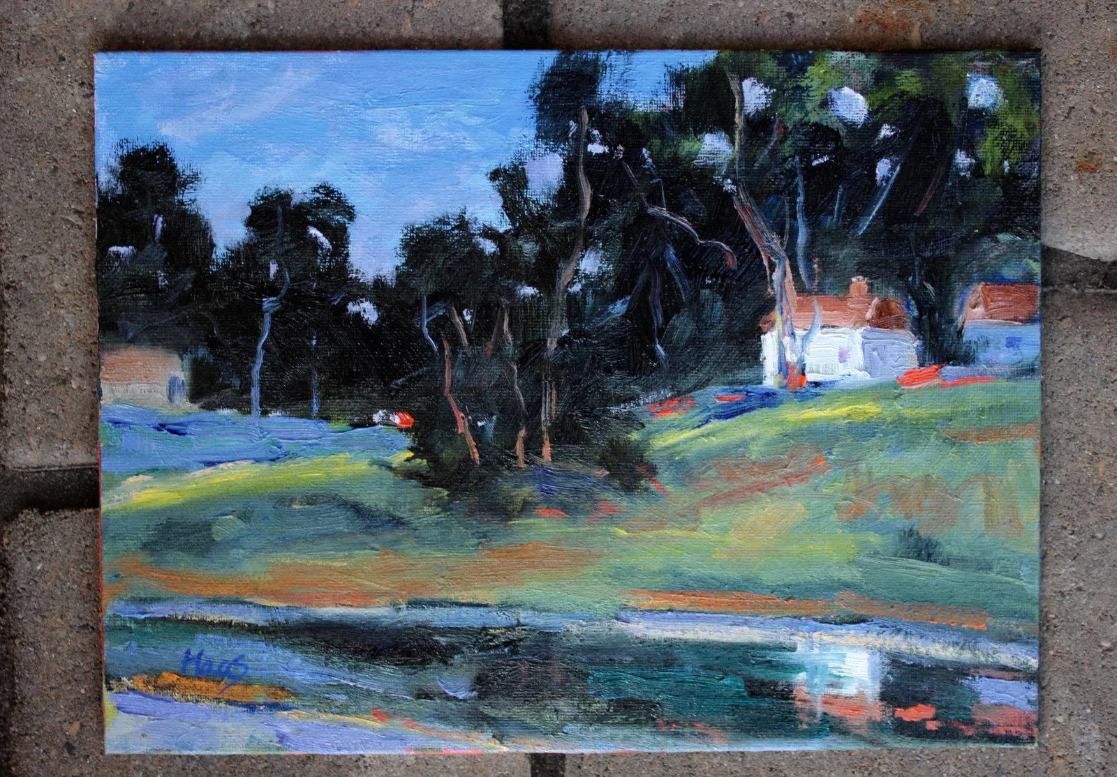 Coastal Cambria, Original Oil Painting, Landscape Plein Air - 3
