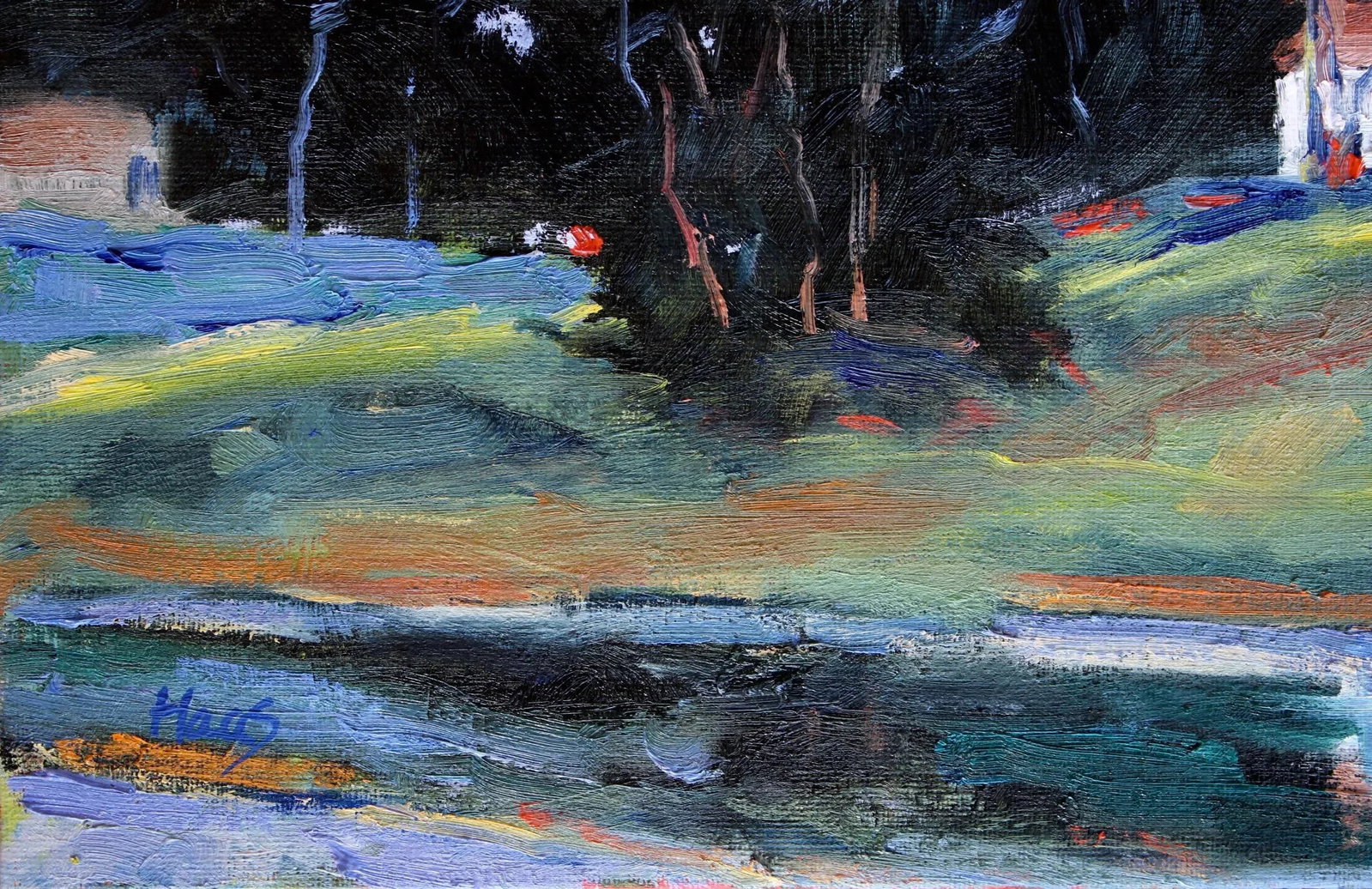 Coastal Cambria, Original Oil Painting, Landscape Plein Air - 4