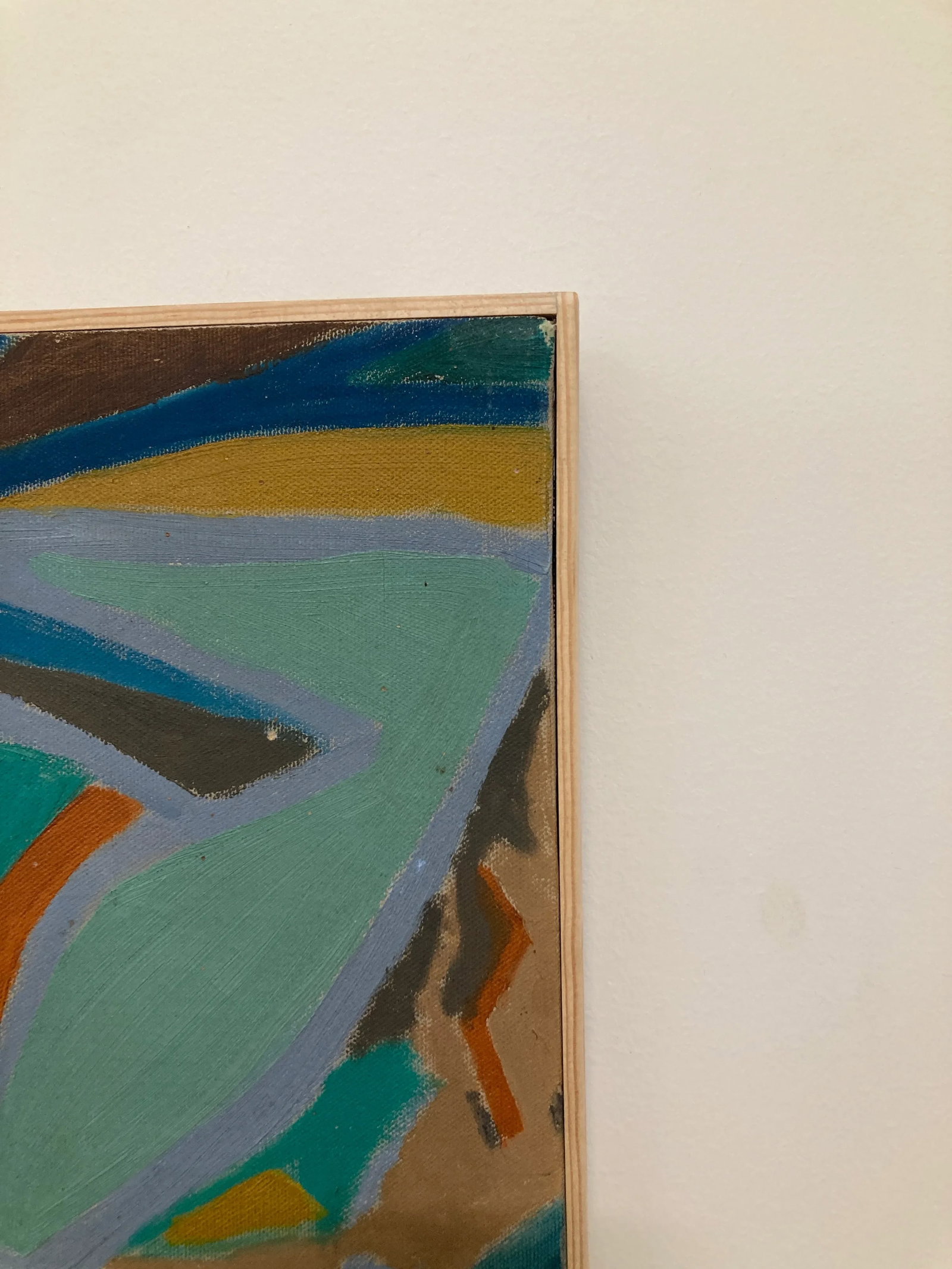 1960s Pauline Schubart Signed Mid-Century Abstract Landscape Oil Painting - 10